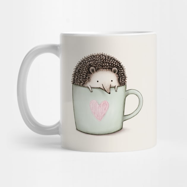 Hedgehog in a Mug by Sophie Corrigan